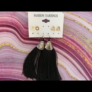 Fringe earring set